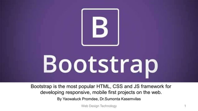 Bootstrap Framework Guide for Responsive Web Design | PPT