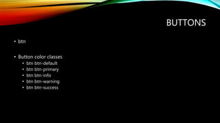 Bootstrap notes | PPTX