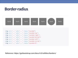 Border-radius.
Reference: https://getbootstrap.com/docs/4.0/utilities/borders/
 