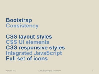 Bootstrap & Joomla UI | PDF