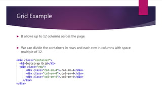 Bootstrap - Basics | PPTX