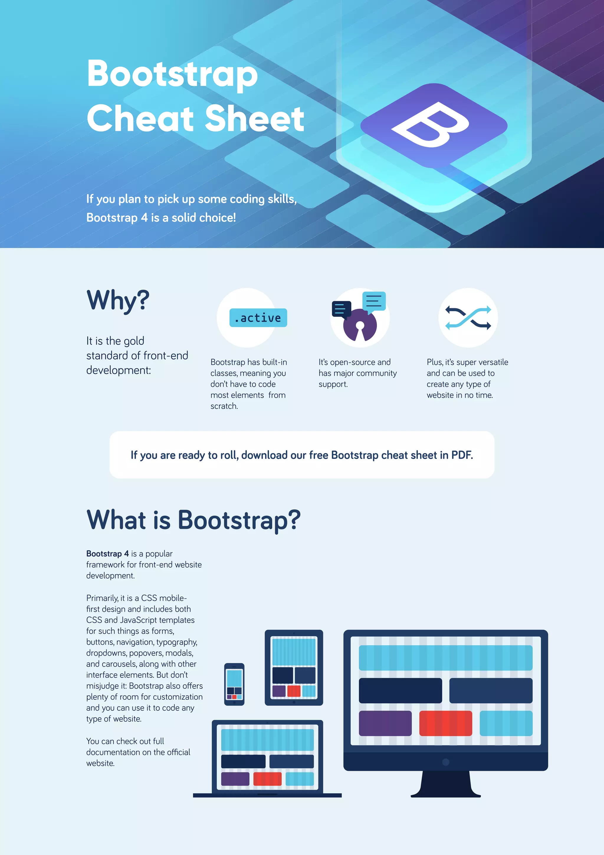 Essential Bootstrap Cheat Sheet | PDF
