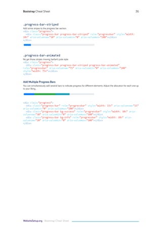 Bootstrap cheat-sheet-websitesetup.org | PDF
