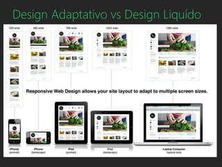 Design Adaptativo vs Design Liquído 
 