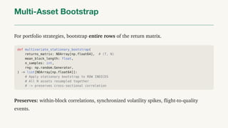 Bootstrap Methods for Enhancing Quantitative Trading Strategy ...
