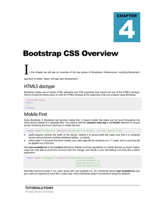 Bootstrap tutorial | PDF