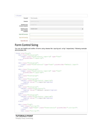 Bootstrap tutorial | PDF