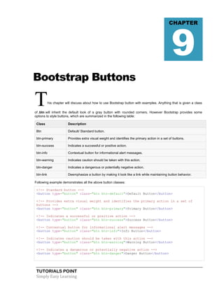 Bootstrap tutorial | PDF
