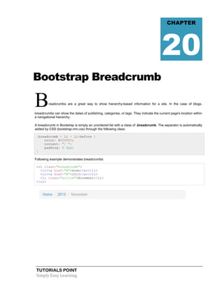 Bootstrap tutorial | PDF