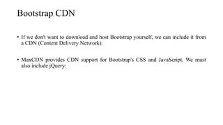 Bootstrap | PPTX