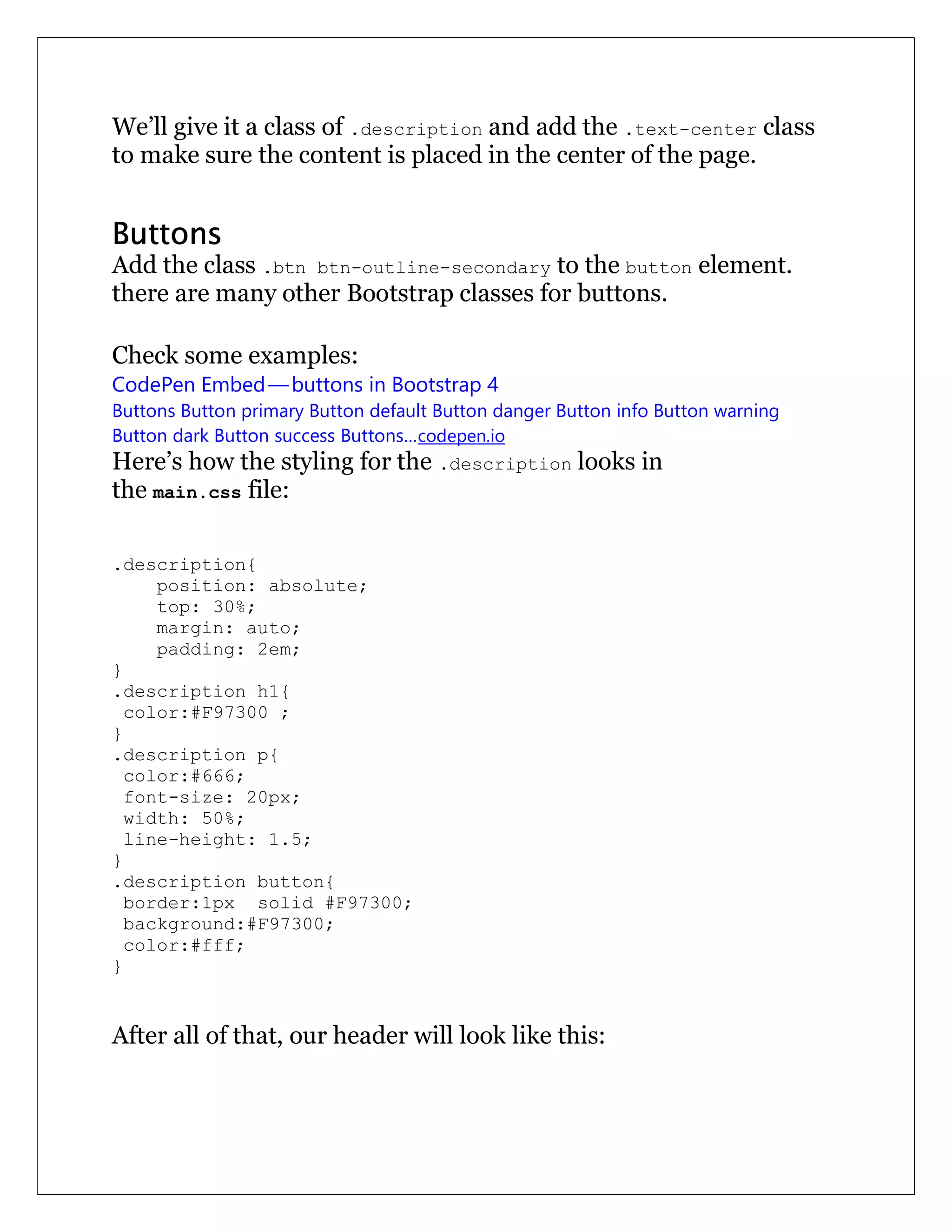 ViA Bootstrap 4 | PDF
