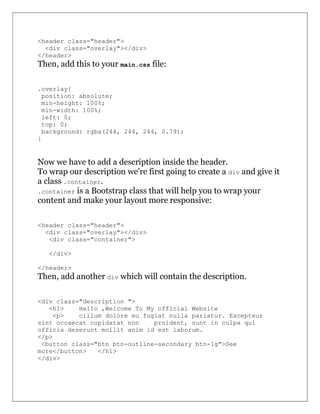 ViA Bootstrap 4 | PDF