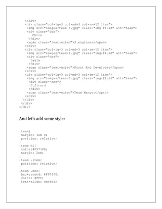 ViA Bootstrap 4 | PDF