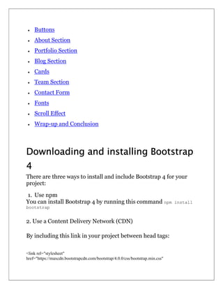 ViA Bootstrap 4 | PDF