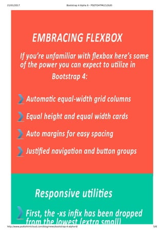 Bootstrap 4 alpha 6 | PDF