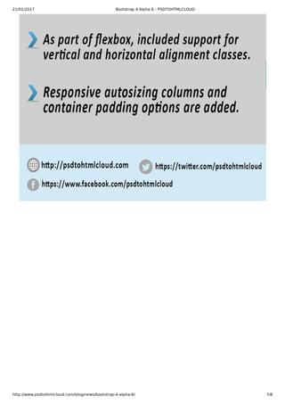 Bootstrap 4 alpha 6 | PDF
