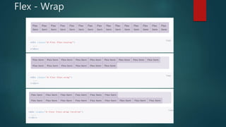 Flex - Wrap
 
