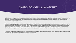 Bootstrap 5 whats new | PPT