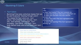 Bootstrap 5 ppt | PPTX