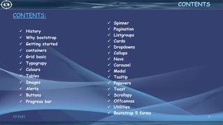 Bootstrap 5 ppt | PPTX