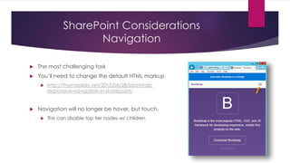 The A to Z of Building a Responsive SharePoint Site with Bootstrap | PPTX
