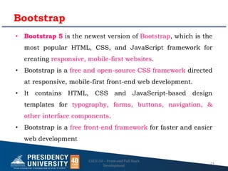 Bootstrap basics.pptx of web design responsive design | PPTX