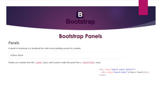 Bootstrap Panels
 