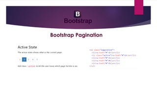 Bootstrap Pagination
 