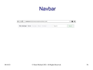 08/10/21 © Haim Michael 2021. All Rights Reserved. 56
Navbar
 