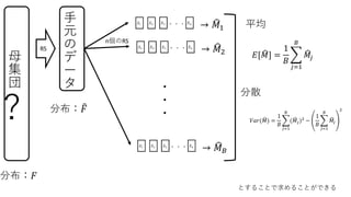 ĸ



 ?1
nRS
 ?2
 ? ?
?
?
?
ƽ
?[ ?] =
1
?
?=1
?
??
ɢ
???( ?) =
1
?
?=1
?
( ??)2
?
1
?
?=1
?
??
2

Ԫ


`

RS
Ȥ뤳Ȥ뤳ȤǤ
ֲ?
ֲ ?
 