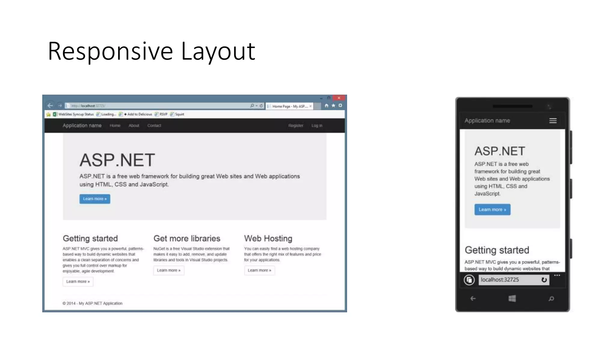 Responsive Layout
 