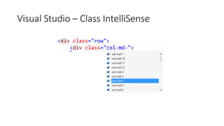 Visual Studio – Class IntelliSense
 