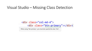 Visual Studio – Missing Class Detection
 