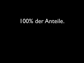 100% der Anteile.
 