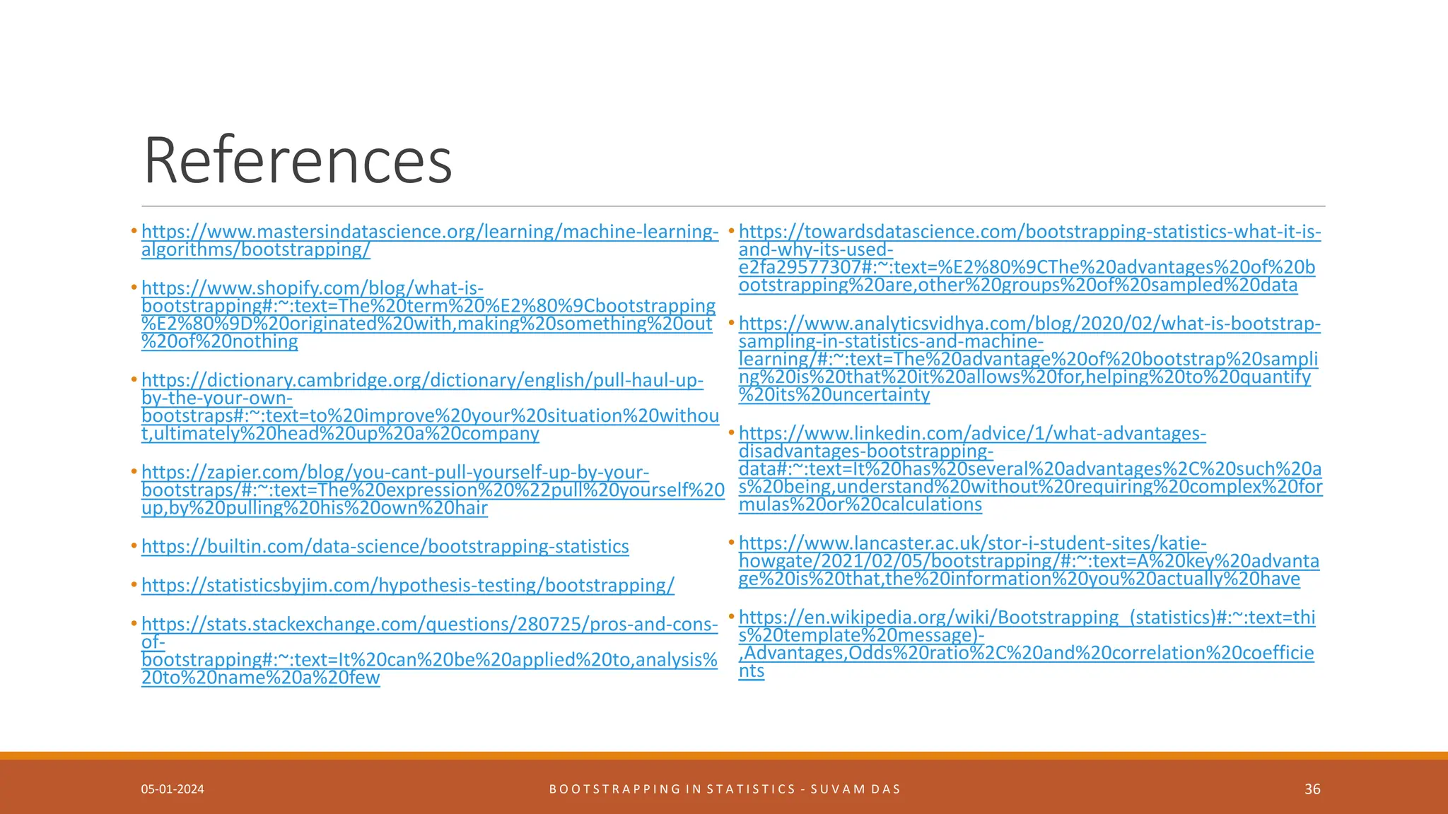 BOOTSTRAPPING IN STATISTICS | PPTX | Technology & Computing