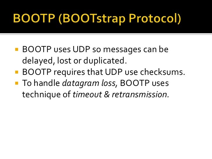 Bootstrapping with bootp and dhcp