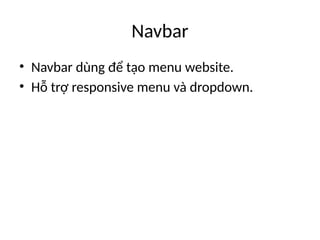 Comprehensive Guide to Bootstrap Framework for Web Development | PPTX