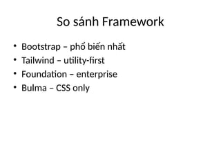 Comprehensive Guide to Bootstrap Framework for Web Development | PPTX