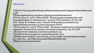 Bootstrap seminar presentation | PDF