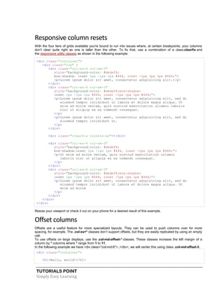 Bootstrap tutorial | PDF