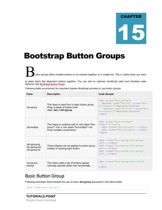 Bootstrap tutorial | PDF
