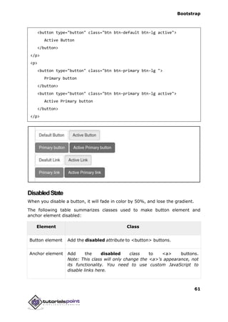 Bootstrap tutorial | PDF