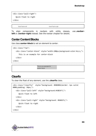 Bootstrap tutorial | PDF
