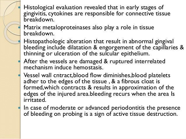bleeding on probing periodontics christmas factor deficiency