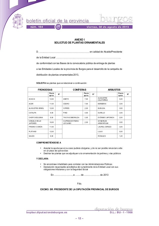 Convocatoria de entrega de plantas a Entidades Locales de 