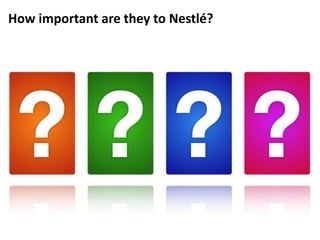 How important are they to Nestlé?
 