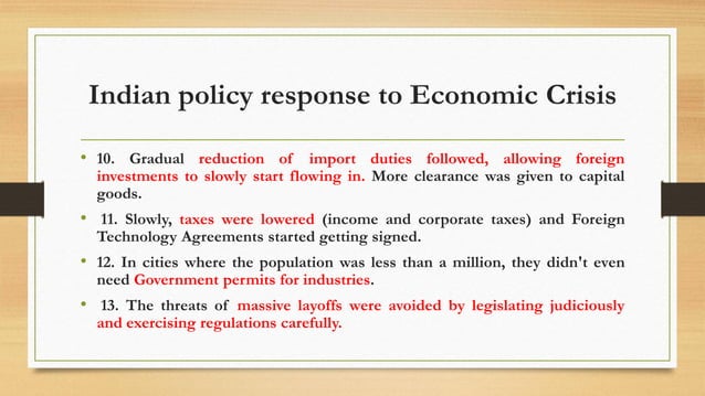 Bop crisis in india 1991 | PDF