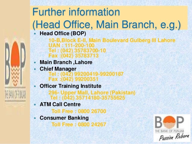 Bank Of Punjab Presentation 2013