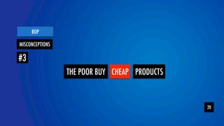 YtOeamLOR 
BOP 
20 
MISCONCEPTIONS 
#3 
THE POOR BUY CHEAP PRODUCTS 
 