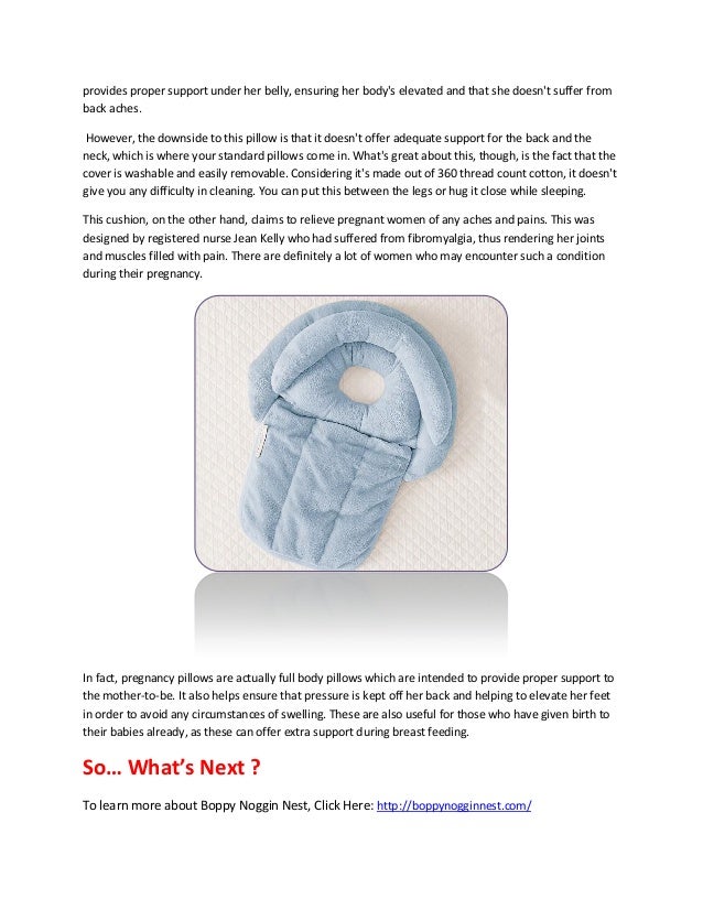 boppy noggin nest pillow